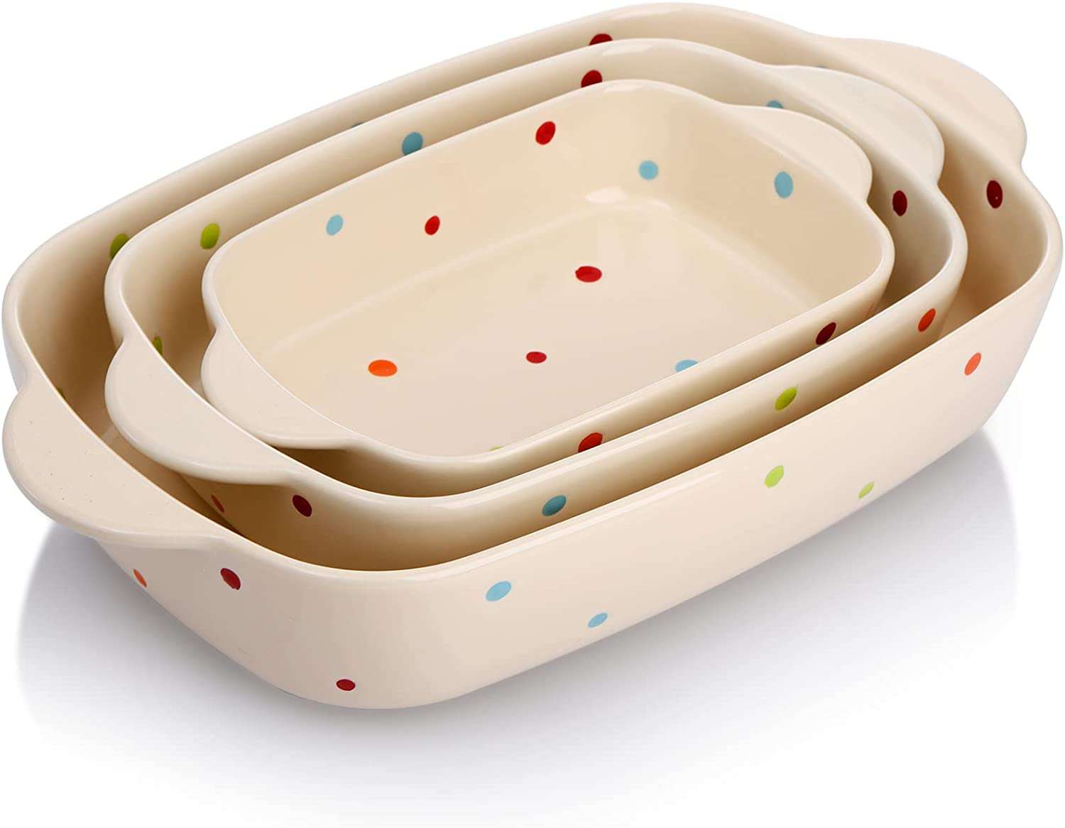4. AVLA Porcelain Baking Dish Set