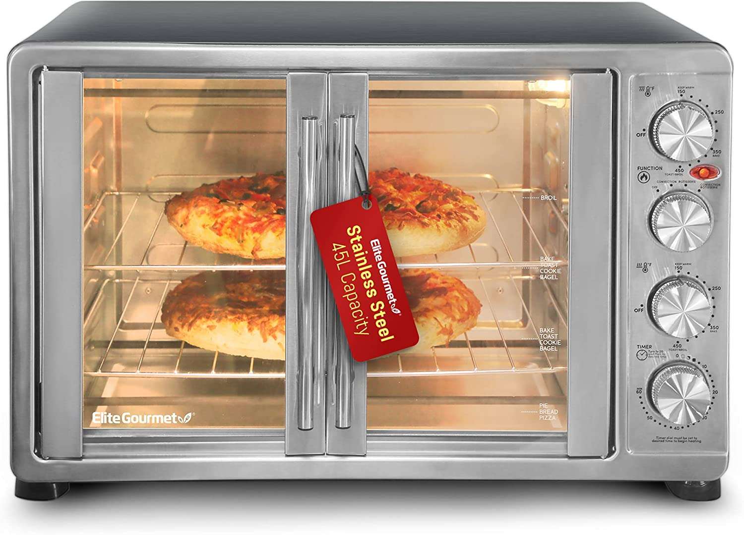 4. Elite Gourmet Countertop Oven