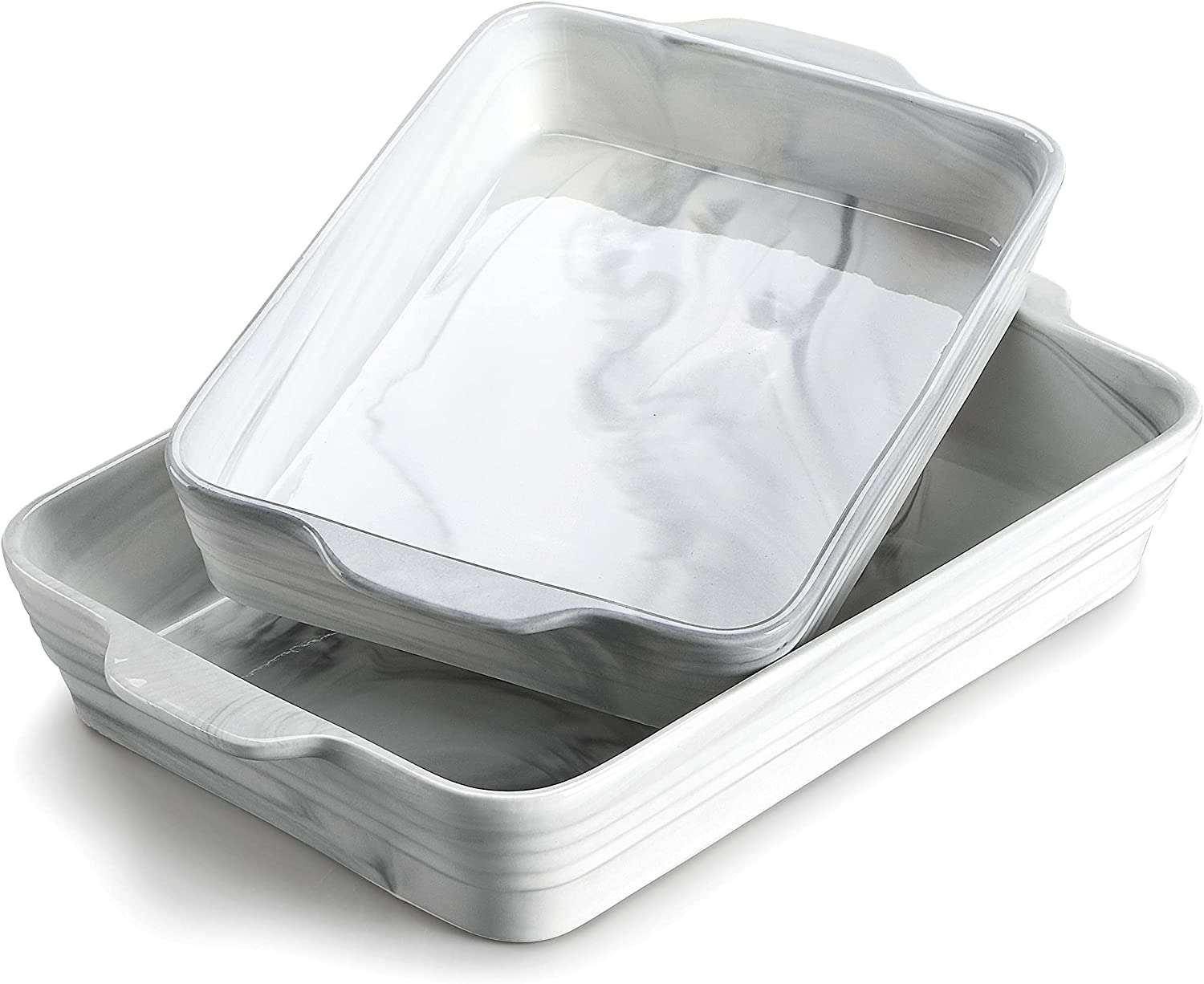 6. MALACASA Porcelain Baking Dish Set